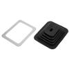 JOROBURO Shifter Dust Cover, Car Shift Knob Dust Cover, Rubber Shifter Boot Gear Panel Dust Cover 5 5/8in x 6 3/4in Manual Automatic 350,Universal Gear Shift Cover view 3