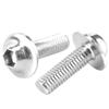 JOROBURO 10pcs Motorcycle Windshield Bolts Screws Kit, Windshield Bolts Nut Washers, Universal Motorbike Fairing Mounting Kit, Motorbike Windscreen Body Mounting Bolts Nuts(Silver) view 2