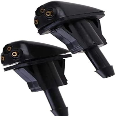 PAZONE 2 pcs Car Windshield Wiper Nozzle for Kia for Sorento 2003 2004 2005 2006 2007 2008 2009 Car Plastic Windshield Washer Wiper Water Spray Nozzle Wiper Nozzle, Black