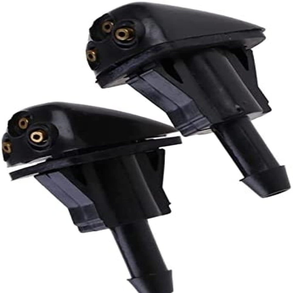 PAZONE 2 pcs Car Windshield Wiper Nozzle for Kia for Sorento 2003 2004 2005 2006 2007 2008 2009 Car Plastic Windshield Washer Wiper Water Spray Nozzle Wiper Nozzle, Black