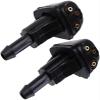 PAZONE 2 pcs Car Windshield Wiper Nozzle for Kia for Sorento 2003 2004 2005 2006 2007 2008 2009 Car Plastic Windshield Washer Wiper Water Spray Nozzle Wiper Nozzle, Black view 2