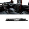 Mikalin - Car Dashboard Cover Anti-Scratch Dash Cover Interior Dash Covers - for Jeep Wrangler JL 2018 2019 2020 2021 2022 2023 2024, Black Rhd view 1
