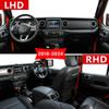 Mikalin - Car Dashboard Cover Anti-Scratch Dash Cover Interior Dash Covers - for Jeep Wrangler JL 2018 2019 2020 2021 2022 2023 2024, Black Rhd view 3