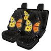 LACIYISON Butterfly Sunflower Galaxy Pattern 4Pcs Car Seat Covers Full Set, Breathable Front & Back Seat Cover, Car Seat Protector Universal Fit for Sedan, Truck and SUV view 2