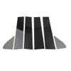 SIKUAI 6pcs Door Window Pillar Post Trim Cover Decal PC Plastic Glossy Black Car For Chevrolet Silverado 1500 2019-2024 2500/3500 2020-2024 view 1