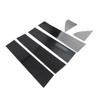 SIKUAI 6pcs Door Window Pillar Post Trim Cover Decal PC Plastic Glossy Black Car For Chevrolet Silverado 1500 2019-2024 2500/3500 2020-2024 view 2