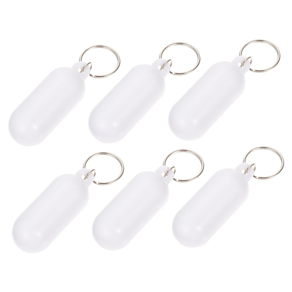 LIFKOME 6pcs Floating Keychains for Boating Fishing Key Charms to Prevent Key Loss Lightweight Design for Outdoor Sports Activities