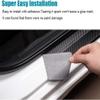 BOYOUS Silver Customized Model for Ford F150 F250 F350 F450 Super Duty Ranger Carbon Fiber Style Leather Door Sill Protector Scuff Plate Cover Guard Sills Protector Trim 4PCS view 3