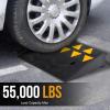 CYHTYM Curb Ramp Car Rubber Ramp with Expansion Screws, Anti Slip Solid Threshold Ramp, Used for Garages, Sidewalks, Loading Docks(Size:50x37x16cm) view 3