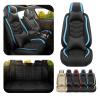 ADERN Car Seat Covers for Honda Ridgeline 2006-2026, Premium Nappa Leather Car Seat Cover, Stylish Sport Seat Covers Automobile Seat Cover Sets.(Luxury 5 Seats/Black Blue) view 1