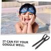 Toddmomy 3pcs Adjustable Silicone Swimming Goggles Strap Durable Elastic Goggle Band for Secure Fit Replacement Accessory for Water Sports and Swimming Activities view 2
