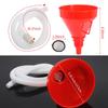 Nayciiy Wide Mouth Oil Funnel with 100cm Long Hose Universal Fuel Funnel for Car Automotive Use Large Funnel for Kitchen Engine Gas Fluid Liquid with Mesh Screen and Clamp (2) view 2