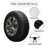 Firefighter Fireman Flame Print Tires Cover Customized Wheel Cover Fits Tire for Many Vehicles view 3