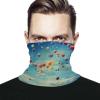 LMNGH Neck Gaiter Face Cover Scarf Fireworks Sky Breathable Face Mask Windproof Ski Mask for Cycling Fishing Hiking view 1