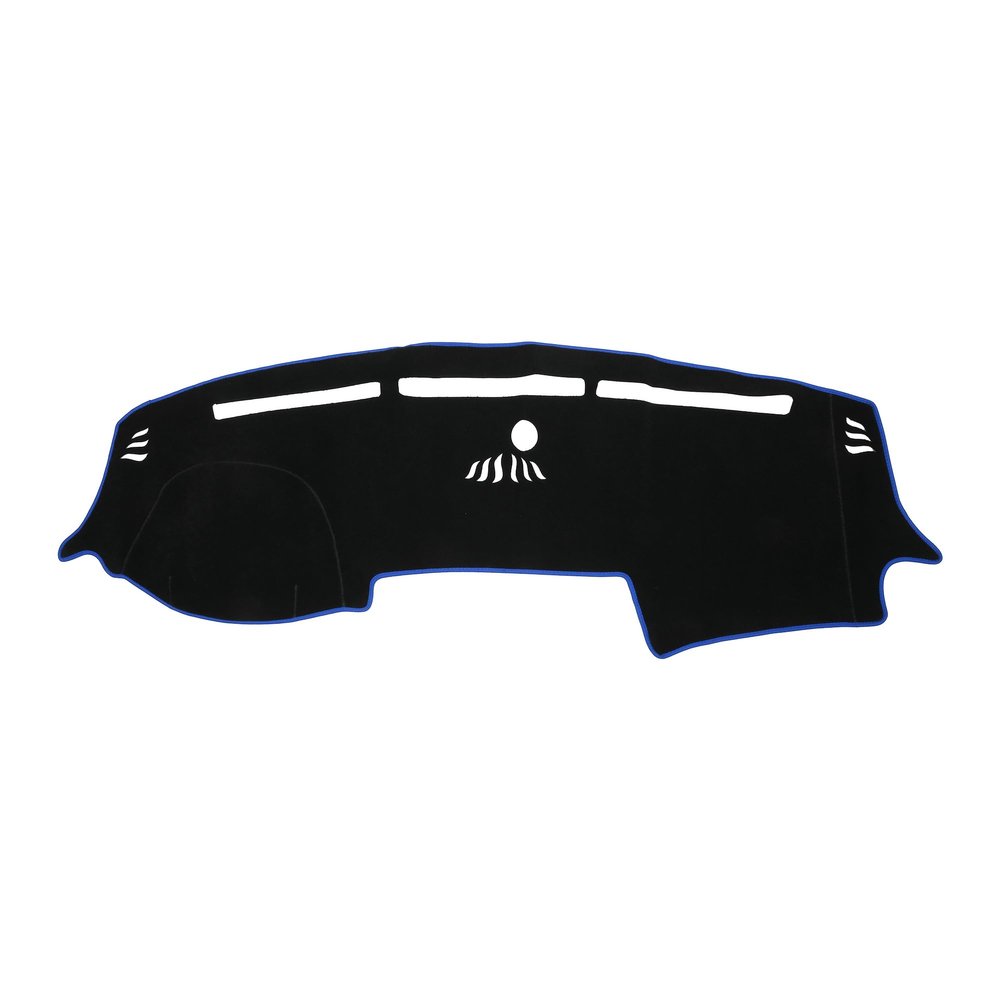 TUCKBOLD Dash Cover for Dodge for Ram 1500 Non-Slip | Center Console Dash Cover Mat Black Blue 1 Pcs