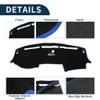 TUCKBOLD Dash Cover for Dodge for Ram 1500 Non-Slip | Center Console Dash Cover Mat Black Blue 1 Pcs view 4