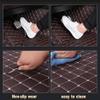 TAHALI Custom Making Car Floor Mats for 99% Sedan SUV Sports CarLuxury Full Coverage All Weather Floor MatsAnti-Slip Leather Floor Mats for Cars (Edge Blue Medium Black Rice) view 4