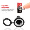 Toggle Switch Waterproof Cap,20Pcs 12mm Rocker Toggle Switch Waterproof Rubber Cap Boot Cover Black for Control Handle of Toggle Switch view 2