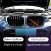 Ysbxitu V Brace Grille Inserts Stripes Trim Compatible with BMW F07 F10 F11 F18 F06 F12 F13 F01 F02 F03 F04 F48 F49 F39 F45 F46 V Brace Grill Stripes Front Grill Insert Trims Stripes Cover -Orange view 2