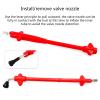 STDEV Tire Valves Stem Puller Tool Replacement For Universial Valves Stem Extenders Straight Metal Double Wheel Valves Stem Garage view 3
