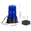 PATIKIL LED Strobe Warning Lights, 10V-80V Leds Flashing Lamps for Truck Tractor Vehicle Roof Forklift Golf Cart Mower UTV Car, Blue view 2