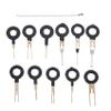 Srutueo 11Pcs/Set Terminal Removal Tools Car Electrical Cable Wiring Crimp Connector Pin Extractor Kit Car Repair Hand Tool Set Plug Key, black, 154036 view 1