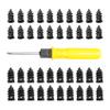 Srutueo 40PCS Tire Repair Rubber Nail, Tire Repair Rubber Screws Black, Fast Tool Self-Service Tire Repair Nail (20S+20L), 500171033A1 view 1
