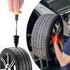 Srutueo 40PCS Tire Repair Rubber Nail, Tire Repair Rubber Screws Black, Fast Tool Self-Service Tire Repair Nail (20S+20L), 500171033A1 view 3