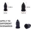 Srutueo 40PCS Tire Repair Rubber Nail, Tire Repair Rubber Screws Black, Fast Tool Self-Service Tire Repair Nail (20S+20L), 500171033A1 view 4