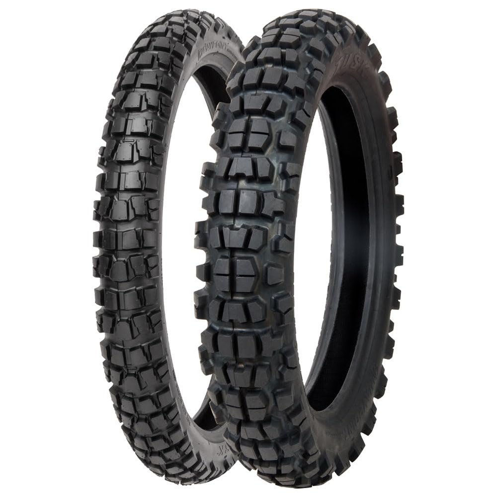 Tusk Waypoint Adventure Tire Set - 90/90-21 Front, 130/90-17 Rear