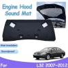 oimcpr Engine Sound Hood Pad Compatible for Nissan Altima L32 2007~2012 2010 2011 Front Heat Insulation Cotton Mat Soundproof Interior Accessories, PET A view 2
