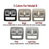 XVBILM Car Rear Air Conditioning AC Vent Grille Outlet Panel Compatible W212 E Class E200 E260 E280 E300 Sedan 2009-2015(Model A Gray) view 4