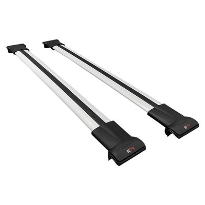 accessorypart Compatible with Hyundai i30 (FD) SW 2007-2011 Fly Model Car Roof Rack Cross Bar Grey Aluminium 2 Bars