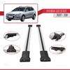 accessorypart Compatible with Hyundai i30 (FD) SW 2007-2011 Fly Model Car Roof Rack Cross Bar Grey Aluminium 2 Bars view 3