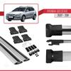 accessorypart Compatible with Hyundai i30 (FD) SW 2007-2011 Fly Model Car Roof Rack Cross Bar Grey Aluminium 2 Bars view 4