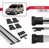 accessorypart Compatible with Citroen Nemo 3 (225) 2008-2017 Fly Model Car Roof Rack Cross Bar Grey Aluminium 2 Bars view 4