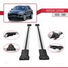 accessorypart Compatible with Porsche Cayenne (9PA) 2003-2010 Fly Model Car Roof Rack Cross Bar Grey Aluminium 2 Bars view 3