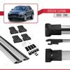 accessorypart Compatible with Porsche Cayenne (9PA) 2003-2010 Fly Model Car Roof Rack Cross Bar Grey Aluminium 2 Bars view 4