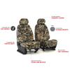 ShearComfort Realtree Custom Seat Covers Front Seats for 2008 Chevrolet Malibu in Max 4 Waterfowl Sport view 2