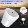 91017B7 Replacement Boat Stern Light Cover Lens Cap Compatible with Attwood Boat Anchor Light Cover, fit All-Round Light Screw-On Replacement Globe, Navigation Light Accessory Rear Boat Light Cover view 3