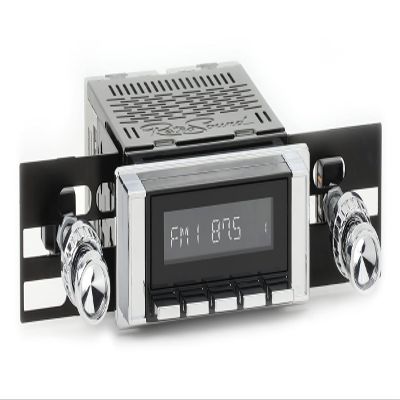 RetroRadio Compatible with 1964-66 Chevrolet C/K Series Truck Features Include Bluetooth, AUX, AM/FM LABC-M1-111-04-74C