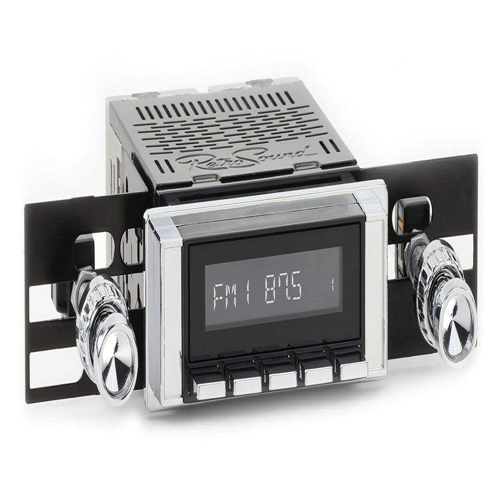 RetroRadio Compatible with 1964-66 Chevrolet C/K Series Truck Features Include Bluetooth, AUX, AM/FM LABC-M1-111-04-74C