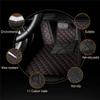cocacomat Customize Making Car Floor Mats for 98% Full Coverage All Weather Protection Leather Auto Floor Front and Rear Liner Carpet Set Accessorie (Black Stripes) view 4
