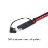 High Temperature Resistance Dustproof Cover SAE Adapter Charger Extension Cable Waterproof Dustproof Cases Accessories Dustproof Cover Closet Shoe Storage Cabinet Organizer Impact Drill Sae Harness view 2