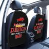 TJDICUSTMOOY Custom 2 Pack Premium Backseat Protector with Pockets, Personalized Heavy Duty Stain Resistant Kick Mats Back Seat Protector with Image Text Customized Universal Car Seat Back Organizer view 2
