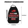 TJDICUSTMOOY Custom 2 Pack Premium Backseat Protector with Pockets, Personalized Heavy Duty Stain Resistant Kick Mats Back Seat Protector with Image Text Customized Universal Car Seat Back Organizer view 3