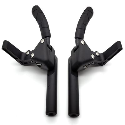 TiLite Compact Push to Lock Wheel Locks - Composite Pull to Lock Wheelchair Parts (1 Pair, Black)