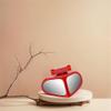 LXQTAO's Automotive Mirror Auxiliary Small Mirrors: Rotatable, Wide View Angle, 360 Degrees, High Definition Reverse Mirrors (Red, Left-Side) view 2