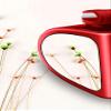 LXQTAO's Automotive Mirror Auxiliary Small Mirrors: Rotatable, Wide View Angle, 360 Degrees, High Definition Reverse Mirrors (Red, Left-Side) view 3