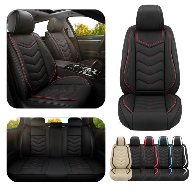 ADERN Car Seat Covers for Chrysler Town Country 2000-2016, Premium Nappa Leather Car Seat Cover, Stylish Sport Seat Covers Automobile Seat Cover Sets.(Standard 5 Seats/Black)